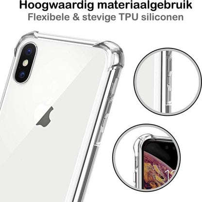Forterra iPhone X Hoesje Shockproof Backcover Siliconen - Transparant