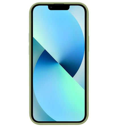Forterra iPhone 13 Pro Max Hoesje Siliconen Backcover Lichtgewicht - Groen