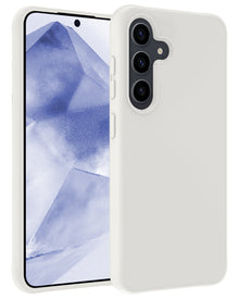 Forterra Samsung A55 Hoesje Siliconen Backcover Lichtgewicht - Wit
