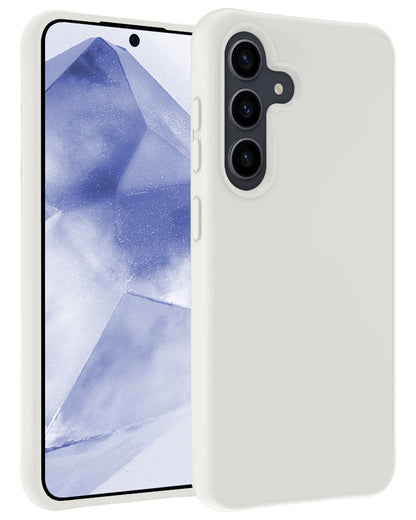 Forterra Samsung A55 Hoesje Siliconen Backcover Lichtgewicht - Wit