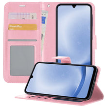 Forterra Samsung A25 Hoesje Bookcase Cover met Kaarthouder - Lichtroze