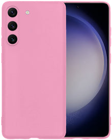 Forterra Samsung S23 Hoesje Siliconen Backcover Lichtgewicht - Roze