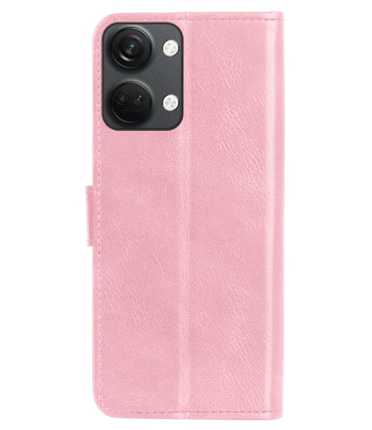 Forterra OnePlus Nord 3 Hoesje Bookcase Cover met Kaarthouder - Lichtroze