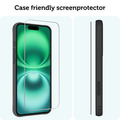 Forterra iPhone 16 Plus Screenprotector Gehard Glas met Installatieframe