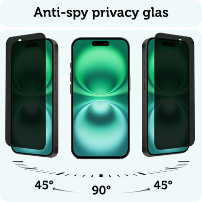 Forterra iPhone 16 Plus Screenprotector Gehard Glas - Privacy