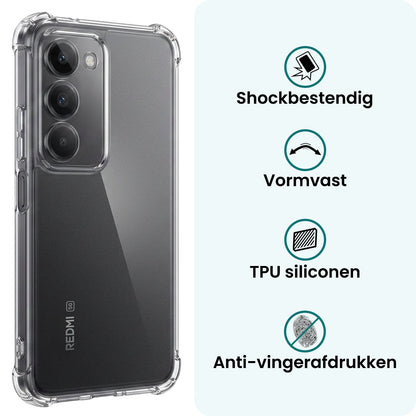 Forterra Xiaomi 15 Hoesje Shockproof Backcover Siliconen - Transparant