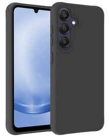 Forterra Samsung A25 Hoesje Siliconen Backcover Lichtgewicht - Zwart