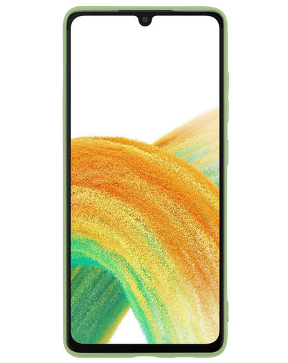 Forterra Samsung A33 Hoesje Siliconen Backcover Lichtgewicht - Groen