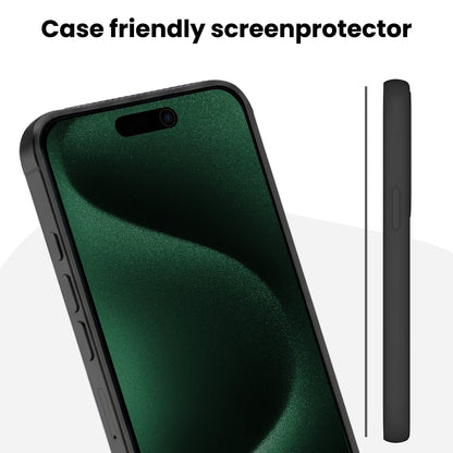 Forterra Privacy Screenprotector Geschikt voor Apple iPhone 15 Pro Max - Met Installatie Kit - Privacy - Beschermglas - Flexibel Glas - Tempered Glass - Screen Protector