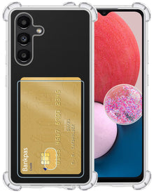 Forterra Samsung A13 4G Hoesje Kaarthouder Backcover Shockproof - Transparant