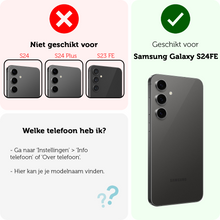 Forterra Samsung S24 FE Hoesje Siliconen Backcover Lichtgewicht - Perzik