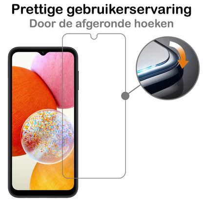 Forterra Samsung A14 Screenprotector Gehard Glas - Anti-kras