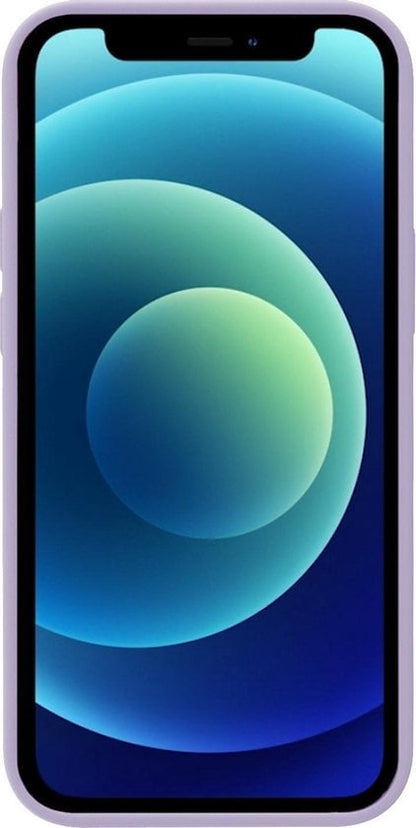 Forterra iPhone 12 Hoesje Siliconen Backcover Lichtgewicht - Lila