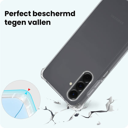 Forterra Samsung A26 Hoesje Shockproof Backcover Siliconen - Transparant