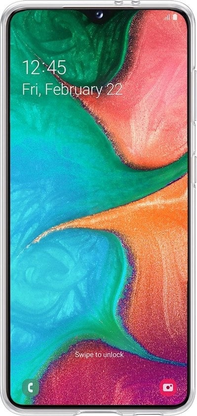 Forterra Samsung A20e Hoesje Siliconen Backcover Lichtgewicht - Transparant