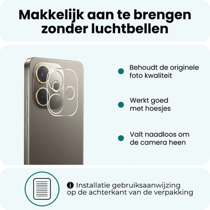 Forterra OPPO A5 Pro Camera Screenprotector Gehard Glas