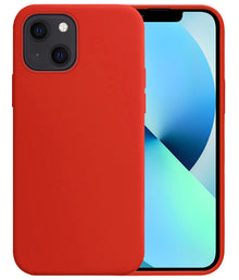 Forterra iPhone 13 Mini Hoesje Siliconen Backcover Lichtgewicht - Rood