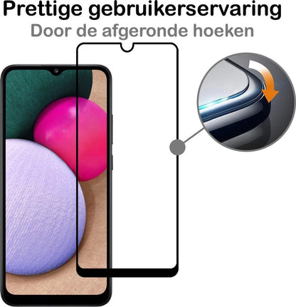 Forterra Samsung A02s Screenprotector Gehard Glas - Full Screen