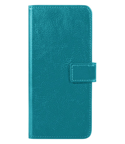 Forterra Samsung S22 Hoesje Bookcase Cover met Kaarthouder - Turquoise
