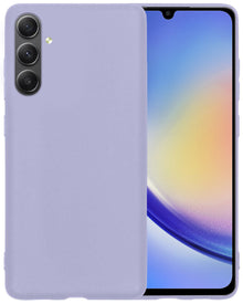 Forterra Samsung A34 Hoesje Siliconen Backcover Lichtgewicht - Lila
