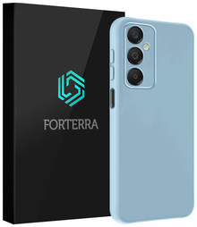 Forterra Samsung A16 Hoesje Siliconen Backcover Lichtgewicht - Lichtblauw
