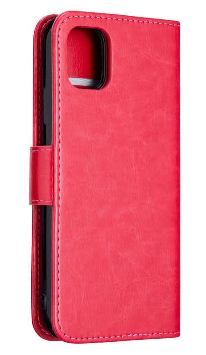 Forterra iPhone 12 Pro Max Hoesje Bookcase Cover Uitneembaar - Donkerroze