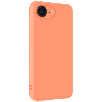Forterra iPhone 16e Hoesje Siliconen Backcover Lichtgewicht - Perzik