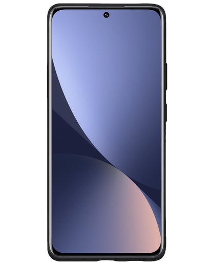 Forterra Xiaomi 12 Hoesje Siliconen Backcover Lichtgewicht - Zwart