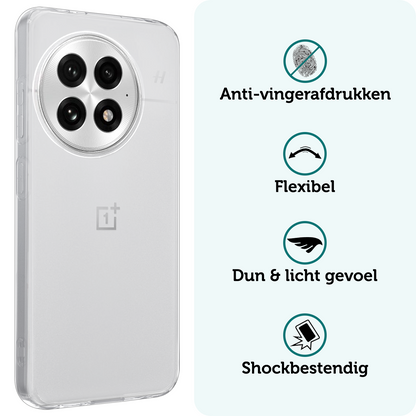 Forterra OnePlus 13 Hoesje Siliconen Backcover Lichtgewicht - Transparant