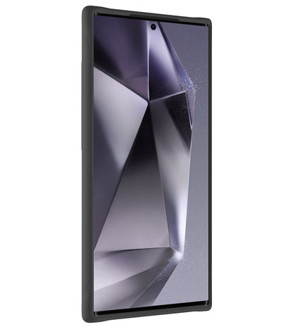Forterra Samsung S24 Ultra Hoesje Siliconen Backcover Lichtgewicht - Zwart