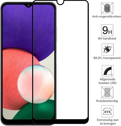 Forterra Samsung A22 5G Screenprotector Gehard Glas - Full Screen