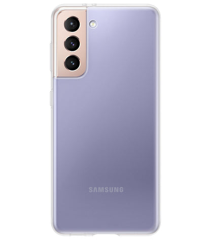 Forterra Samsung S21 FE Hoesje Siliconen Backcover Lichtgewicht - Transparant