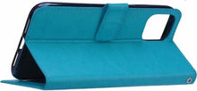 Forterra iPhone 11 Pro Hoesje Bookcase Cover met Kaarthouder - Turquoise