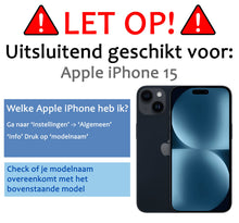 Forterra iPhone 15 Hoesje Siliconen Backcover Lichtgewicht - Lila