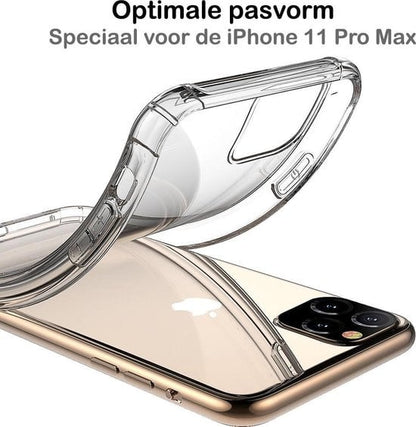 Forterra iPhone 11 Pro Max Hoesje Shockproof Backcover Siliconen - Transparant