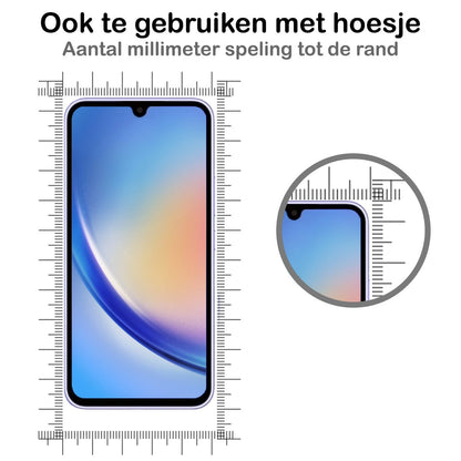 Forterra Samsung A34 Screenprotector Gehard Glas - Full Screen