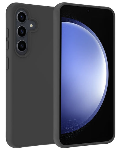 Forterra Samsung S23 FE Hoesje Siliconen Backcover Lichtgewicht - Zwart