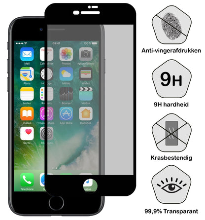 Forterra iPhone 8 Screenprotector Gehard Glas - Privacy