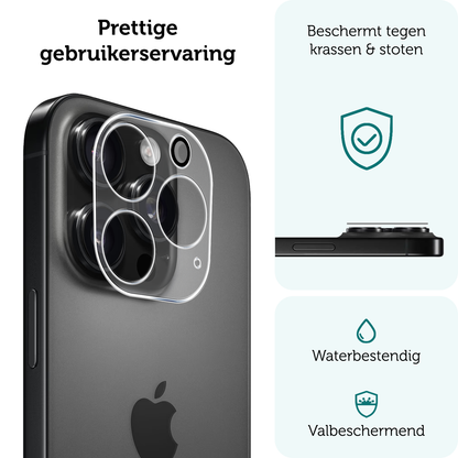 Forterra iPhone 16 Pro Camera Screenprotector Gehard Glas