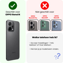 Forterra OPPO Reno 14 Hoesje Siliconen Backcover Lichtgewicht - Transparant