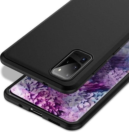 Forterra Samsung S20 Ultra Hoesje Siliconen Backcover Lichtgewicht - Zwart