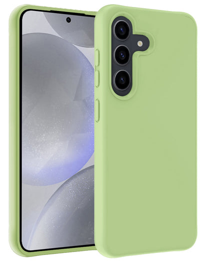 Forterra Samsung S24 Hoesje Siliconen Backcover Lichtgewicht - Groen