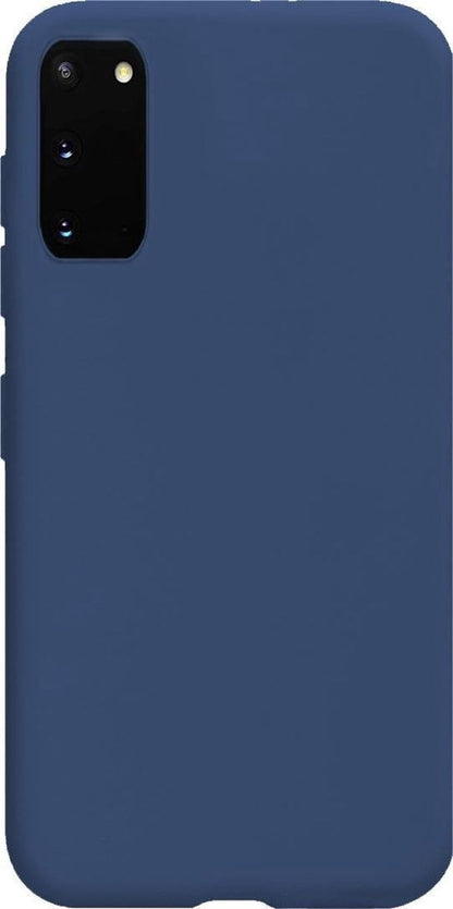 Forterra Samsung S20 Hoesje Siliconen Backcover Lichtgewicht - Donkerblauw