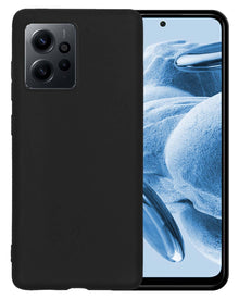 Forterra Xiaomi Redmi Note 12 5G Hoesje Siliconen Backcover Lichtgewicht - Zwart