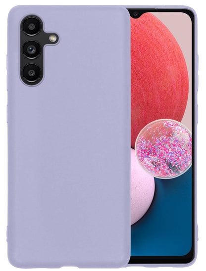 Forterra Samsung A13 5G Hoesje Siliconen Backcover Lichtgewicht - Lila
