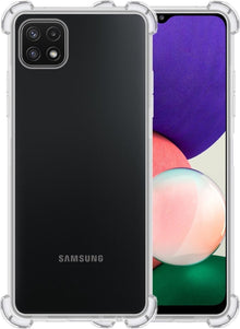 Forterra Samsung A22 4G Hoesje Shockproof Backcover Siliconen - Transparant
