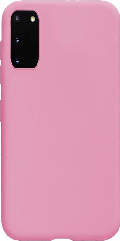 Forterra Samsung S20 Hoesje Siliconen Backcover Lichtgewicht - Lichtroze
