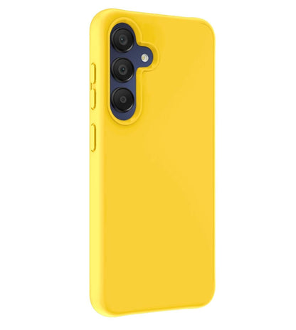 Forterra Samsung A15 Hoesje Siliconen Backcover Lichtgewicht - Geel