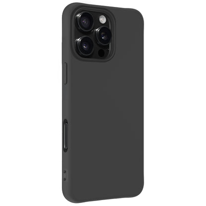 Forterra iPhone 16 Pro Max Hoesje Siliconen Backcover Lichtgewicht - Zwart
