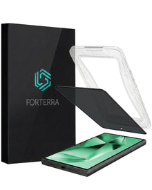 Forterra Privacy Screenprotector Geschikt voor Samsung Galaxy S24 Ultra - Met Installatie Kit - Privacy - Beschermglas - Flexibel Glas - Tempered Glass - Screen Protector